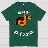 Eat Pizza Funny Cotton Summer Casual Cool Loose T-Shirt