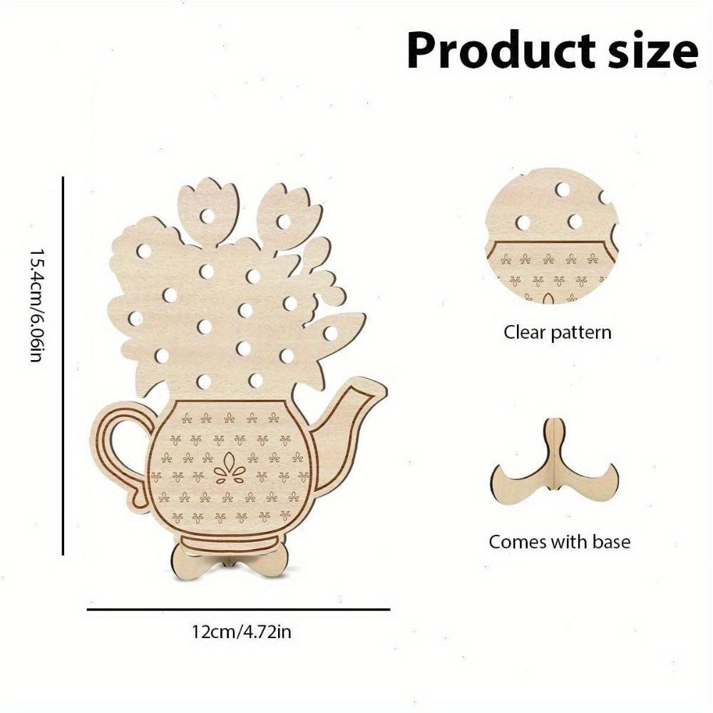 Portable Floral Arrangement Decoration Vase Support Flower Vase Gift Wooden Support  Mothers Day