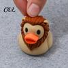 Fashion Enthusiast Gifts Cute Lion Duck Figurine, 3D Printed Desktop Ornament, Creative Environmentally Friendly Pla Figures Animal Statue for