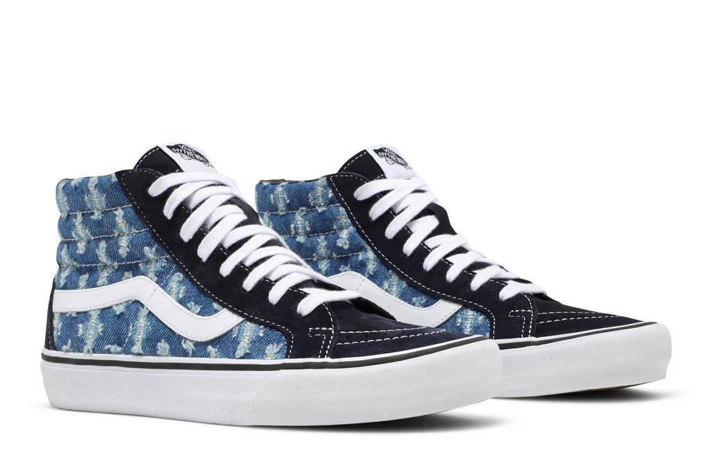 Vans Supreme x Sk8-Hi 'Blue Hole Punch Denim' VN0A38Z32DD Men's Shoes