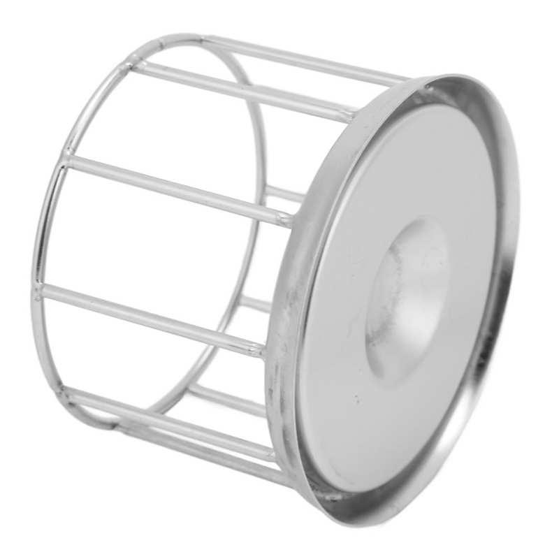 Stainless Steel Tortoise Feeder Round Railing Shape Evenly Scatter Safe Reasonable Tortoise Feeding Basin for Pet Store for