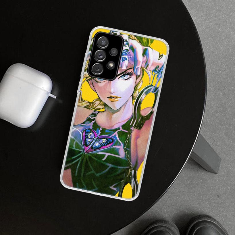 JoJo's Bizarre Adventure Jolyne Cujoh Phone Case Cover for Samsung Galaxy A12 A22 A32 A52 A72 A02S A51 A50S A31 A20S A10S Note 2