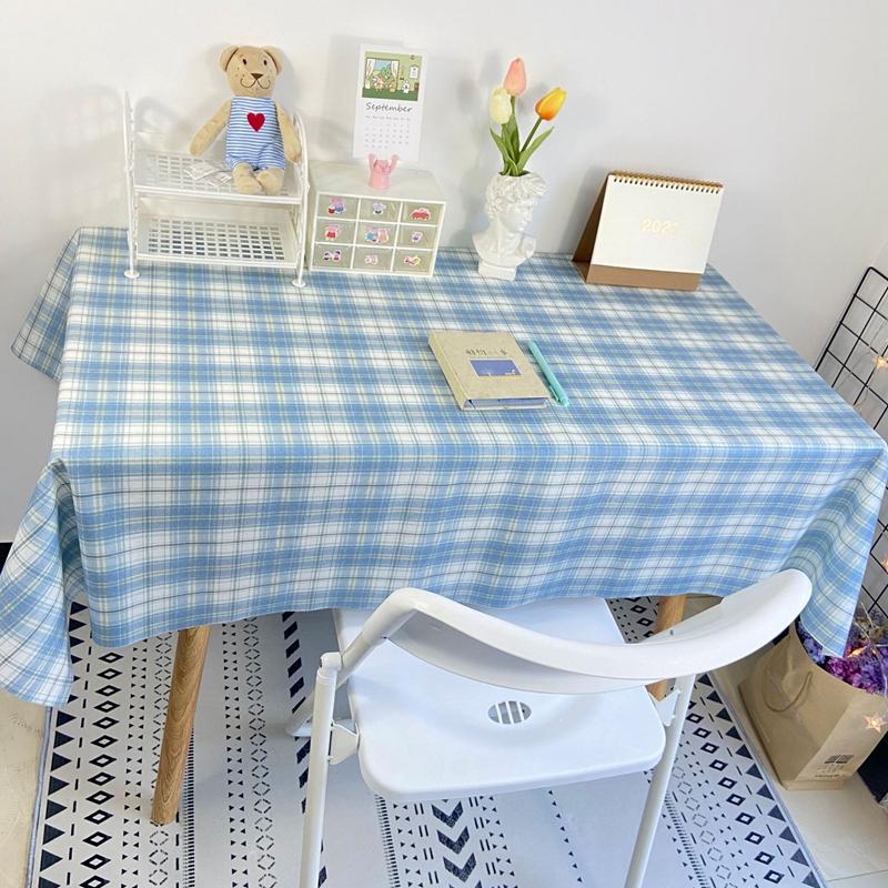 Plaid Tablecloth Table Cloth Desk Mat Dust -Proof Dining Table Cloth Furniture Protector Picnic Mat Tapete Dressing Table Mat
