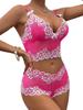 Sexy Lingerie Set Women Transparent Lace Bras Panties Open Crotch Exotic Erotic Underwear Porno Costume