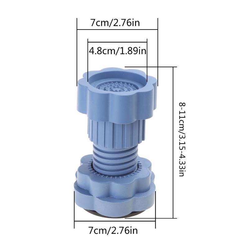 Antivibration Foot Pads Washing Machine Feet Pads Shock Noise Dampening Cancelling Adjustable for Washer Dryer Machine