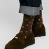 DEPOUND flower pattern socks - brown