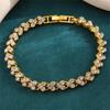 Korean Zircon Roman Luxury Adjustable Bracelet - Elegant Temperament Style