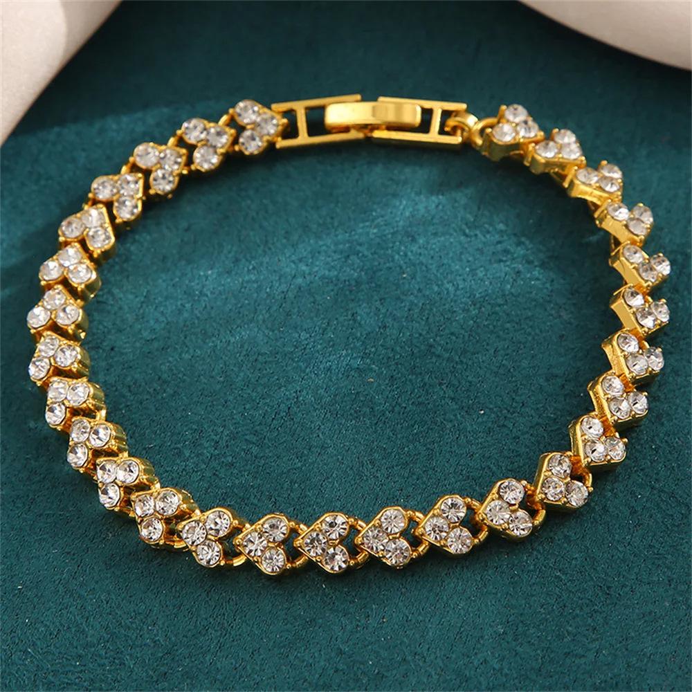 Korean Zircon Roman Luxury Adjustable Bracelet - Elegant Temperament Style