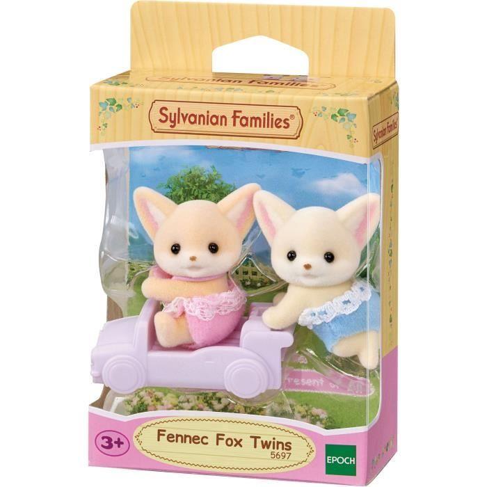 Doll - SYLVANIAN FAMILIES - The Fennec Twins - Model 5697 - Multicolored - Articulated