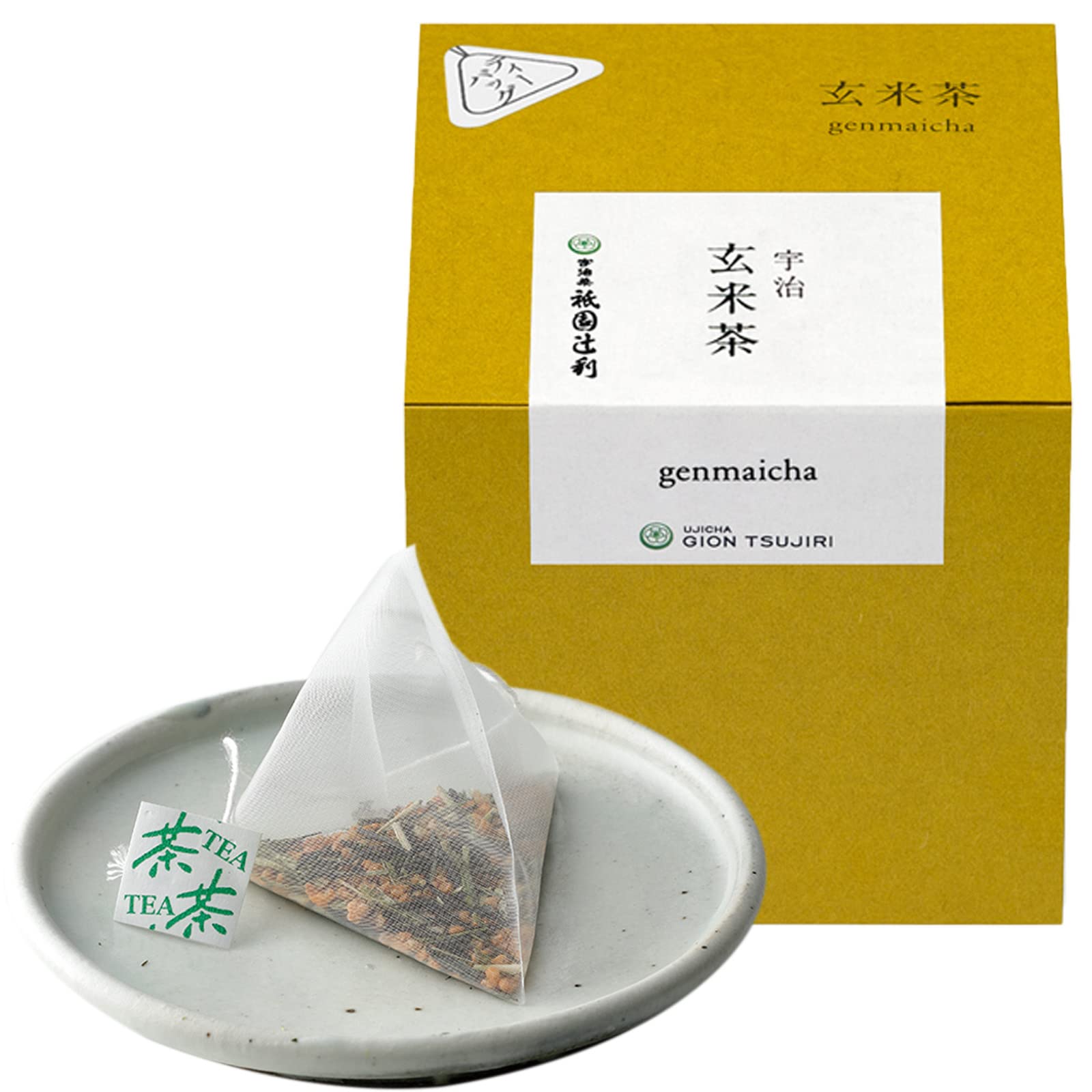 

Чай Gion Tsujiri Kyoto Uji Tea Genmaicha в пакетиках 4 г x 17 пакетиков в подарок [Подарочный сувенир]