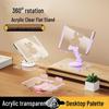 Acrylic Transparent Foldable Stand for Phones & Tablets - Ideal for Binge-Watching