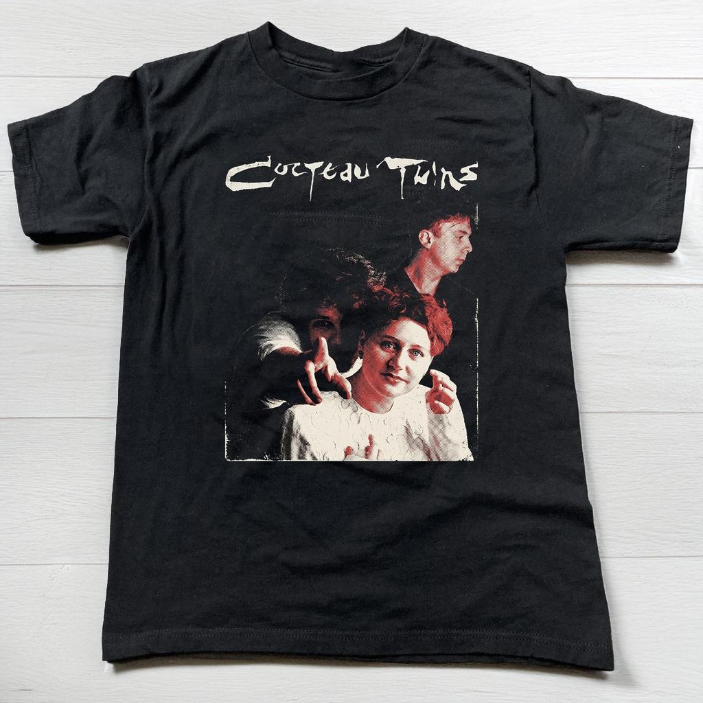 HOT! Cocteau Twins Graphic Tee Retro Dream Pop Unisex Black T-shirt Size S-5XL