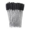 50 Pieces Disposable Eyelash Brushes with Transparent Handles Suitable for Makeup Application and Eyelash Extension Cleaning Tools