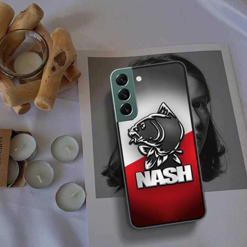 Nash Fishing Logo Phone For Samsung Galaxy S24 S22 Ultra S21 Plus S20 S23 FE Case S10 S10E S9 S8 S7 Edge Cover Silicone Soft Coq
