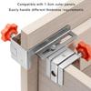 1Pair Drawer Panel Installation Clip Adjustable Tool Panel Strong Fixed Device Woodworking Fixing Clamp Enduring