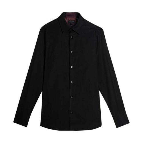 Ted Baker Mens Lecce Textured Stripe Long-Sleeved Shirt