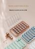 Weekly Portable Pill Organizer and Dispenser with Large-Capacity Pill Splitter