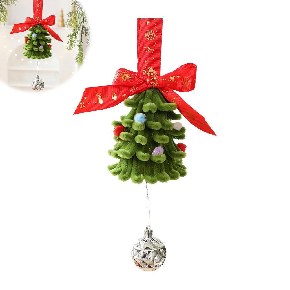 Christmas tree ornaments Artificial Pine Tree Plastic Green Pine Branches DIY Christmas Decoration Winter Tabletop Plants