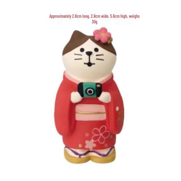 Japanese ZAKKA Snake Ornament - Creative Cat DIY Resin Blind Box Decoration
