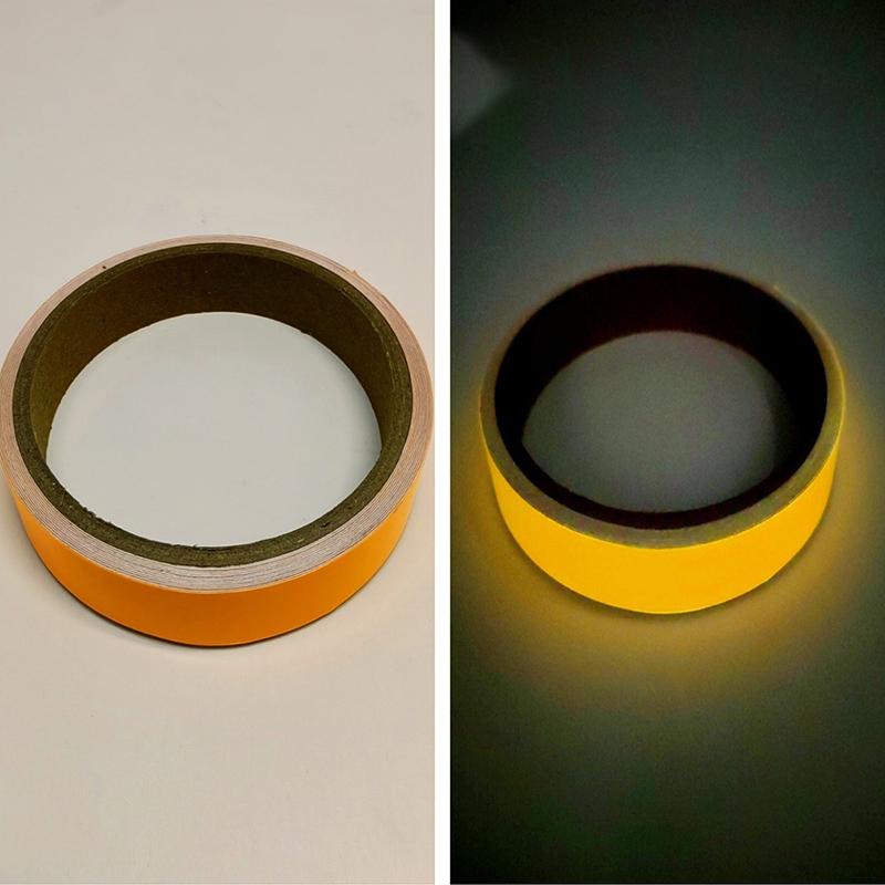 2 Stück Leuchtband für Fahrräder, selbstklebend, 3M/5M, leuchtende Sicherheitsaufkleber für Fahrradrahmen und Räder, für Nachtfahrten