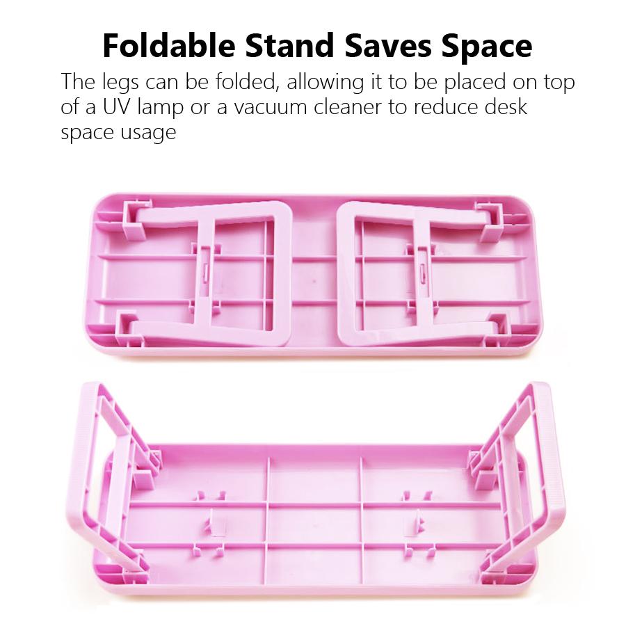 Pernă de mână pliabilă pentru arta unghiilor, pernă de mână pentru utilizare cu lămpi UV, ideală pentru tehnicienii de unghii și utilizatorii casnici