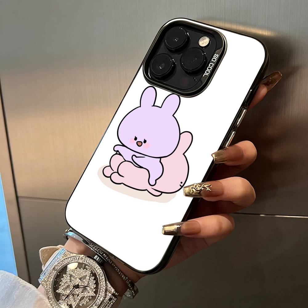 C-A-Cartoon -a-Asamimichan Phone Case For iPhone 17,16,15,14,13,12,11 Plus Pro Max Colored Silver Phone Case