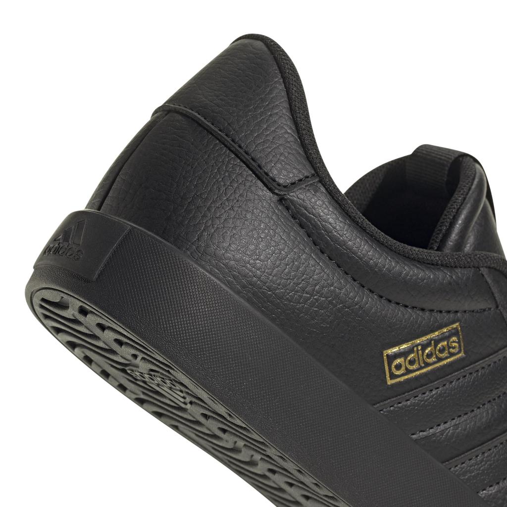 Adidas VL Court Unisex Core Metallic Size 3.0 Sneakers, Adult, NJI58, Black/Core Black/Gold (JI1441), 23.5cm