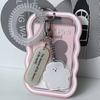 Silver Cow Poka Holder Idol Top Loader Photocard Transportation Card Student ID Keyring