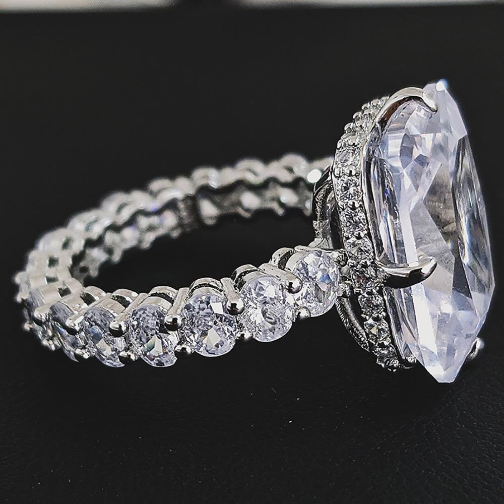 Luxury Vintage Retro 925 Silver Designer Engagement Ring for Women Party Lady Gift Finger Jewelry