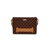 Sprayground Shark Large Logo Checkerboard Retro Personality Casual PVC Clutch Unisex clutch Brown W1145201