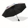 Hello Kitty, Sanrio Automatic Open/Close Umbrella-Cute Umbrella with Cute Design, Portable 3-Fold Compact Umbrella for Men & Women, Hallowee