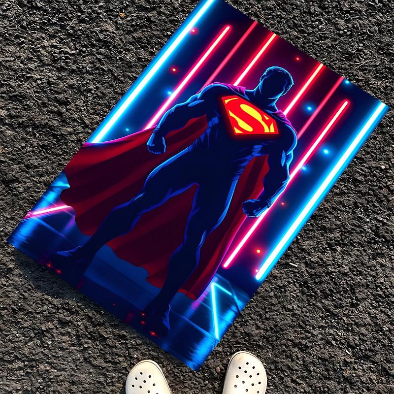 SUPERMAN Printed Carpet, Rug for Office Chair Living Room Bedroom Kitchen Room Decor Gifts.