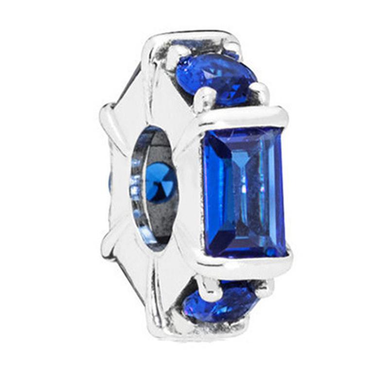 Silver Plated Blue Starry Sky Pendant Alloy Set Star Earth Bead Bracelet & Necklace DIY Jewelry Accessories Series