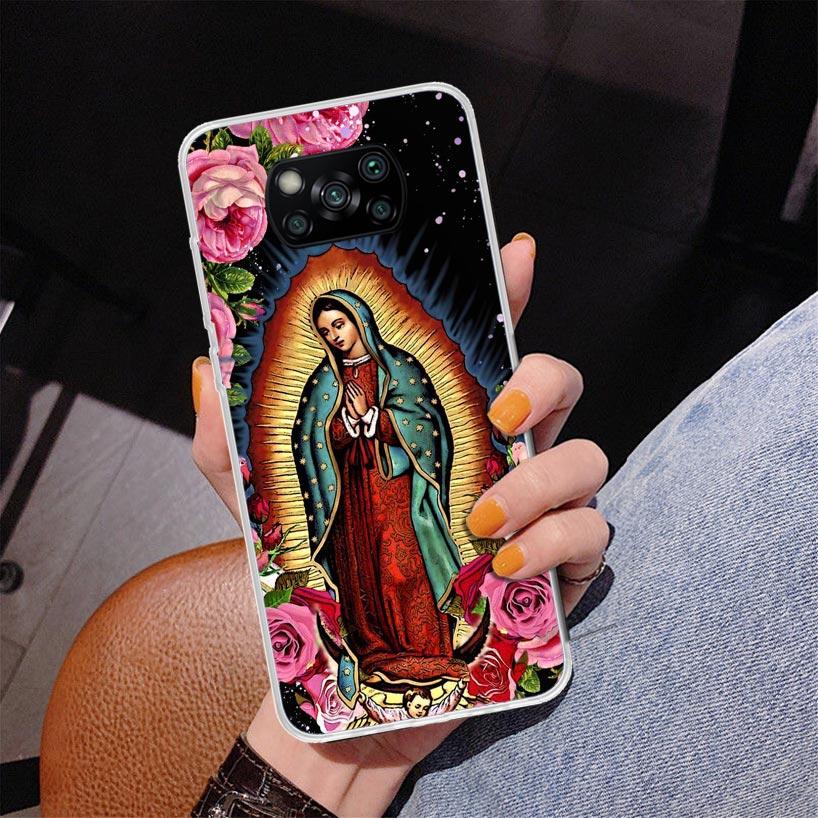 

Virgin De Guadalupe Virgen Mary Phone Case For Xiaomi Poco X7 X6 X5 Pro F7 Ultra Redmi 15C 15 13C 13 12C 12 10 10A 10C 9 9A 9C 9 Xiaomi Poco F7