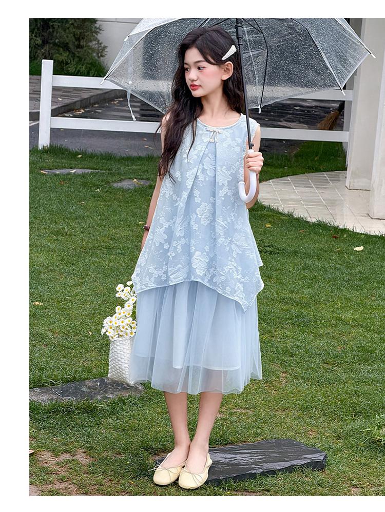 Girls' Summer Sleeveless Dress