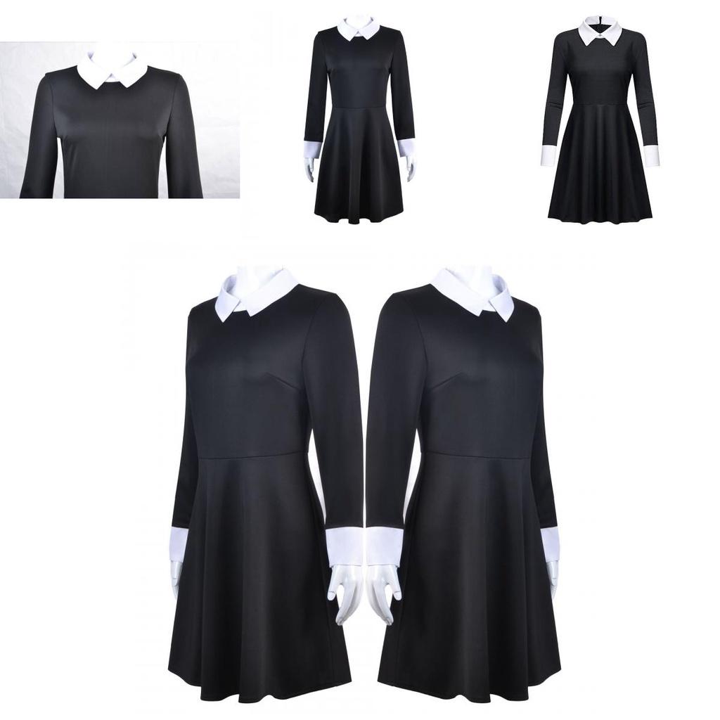 Stylish The Addams Family 2 Halloween Costume For Gothic Cosplay Party