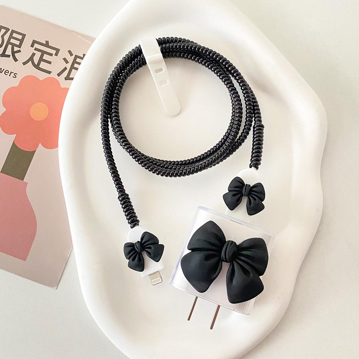 

Защита USB-кабеля, защитная защита от грязи, розовый стиль печати, защитная оболочка для быстрого зарядного устройства для iphone 11 12 18 Вт 20 Вт