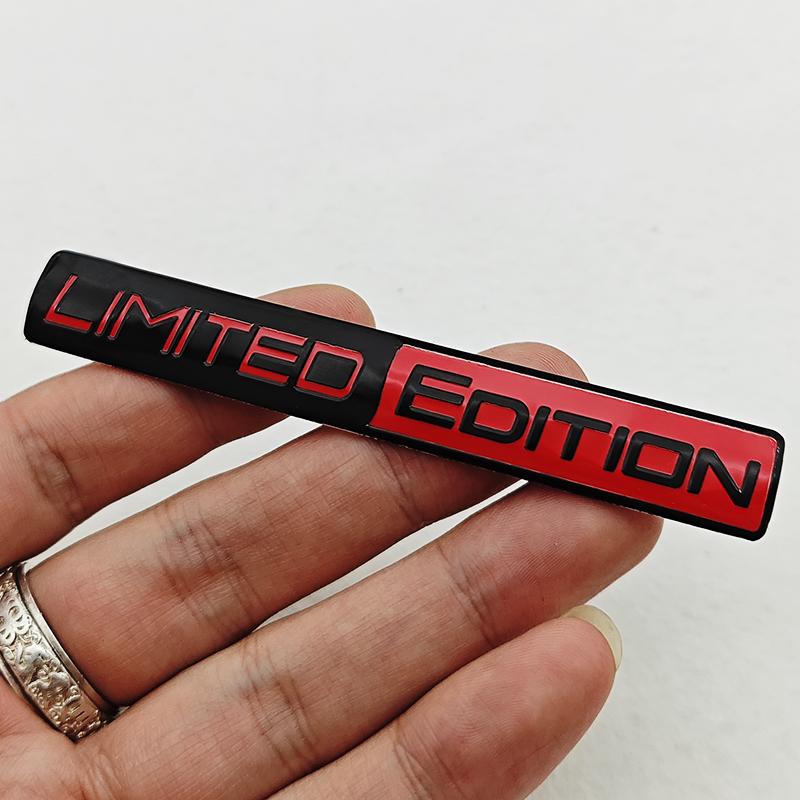 Limited Edition Emblem 3D Aluminum Badges Decal Sticker Auto Racing Sport Emblem For Rear Trunk Side Fender Car Motorcycle