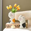 Cute Cat Paw Vase Ornament for Home Decor