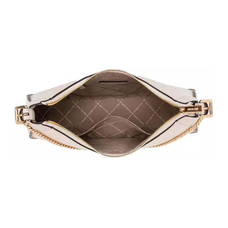 Michael Kors MK Wilma Logo Leather Tote Shoulder Bag Large Women Handbags Cream 35H3G3WL3L-LTCREAM