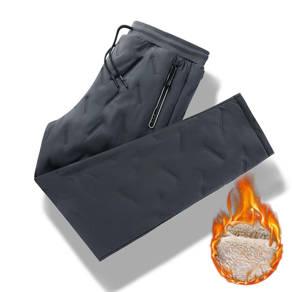 Warme Baumwollhosen, Herren, Übergröße, Lammwolle, Baumwollhosen, Mit Wolle verdickt, Warme Hosen