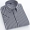 9 Colors Men's Short Sleeve Shirts Striped Business Shirts Formal Shirts Daily Wear Large Sizes XS-6XL