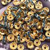 NEW 50pcs 8mm Czech Crystai Rhinestone Glass Round Loose Spacer Beads for Jewelry Making DIY Bracelet Necklace