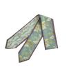 Silk scarf long strip high sense summer new oil painting style versatile floral scarf headscarf headband hair tie bag streamer