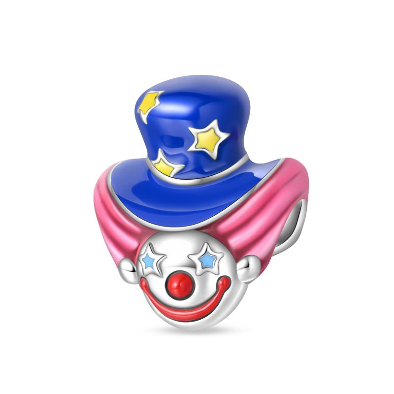 New Arrivals Colorful Clown Balloon Poker Amusement Park Collection Copper Dangle Charm Compatible With Authentic Bracelets Delicate Do It Yourself Gi