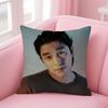 Hot Handsome Actor GGong YooS Cushion Cover Pillowcase Short Plush Invisible Zipper Room Sofa Cushion Cover