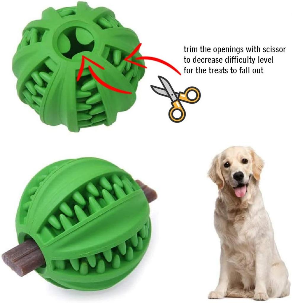 OEM ODM Tough Durable Natural Rubber Teeth Cleaning Interactive Ultra Pet Dog Chew Ball Toy