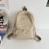 Schoolbag Solid Color Backpack 1011 New Junior High School Girls High School College Students School Bag Women Travel Lightweight Small Backpack