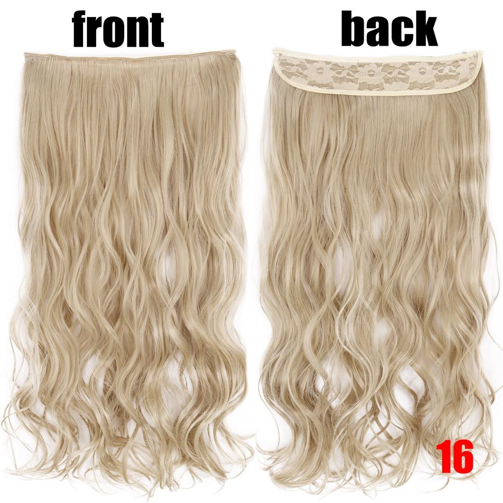 XINRAN 22-дюймова модна жіноча перука з невидимою волосінню для нарощування волосся, стійка до високих температур, синтетична хвиля без застібок