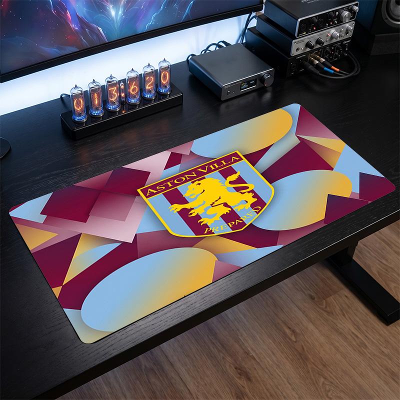 Aston Villa Football Print Large Mouse Pad, Anti-Slip Extended Gaming Desk Mat for Office Home